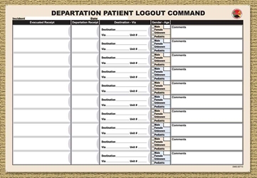 Departation Logout Replacement Pad from Disaster Management Systems