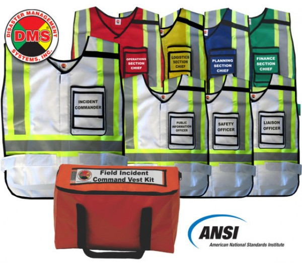NIMS/ICS Field Incident Command Vest Kit from Disaster Management Systems