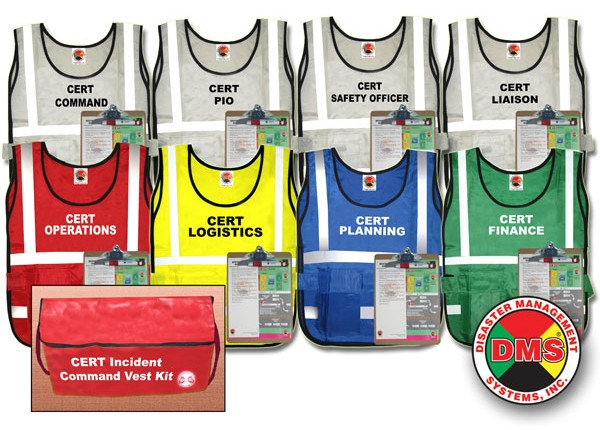 CERT Incident Command Vest Kit from Disaster Management Systems