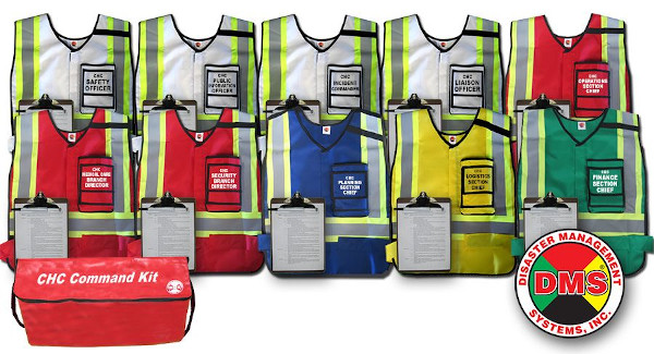 NIMS/ICS Community Health Center (CHC) Command Kit - 10 Position from Disaster Management Systems