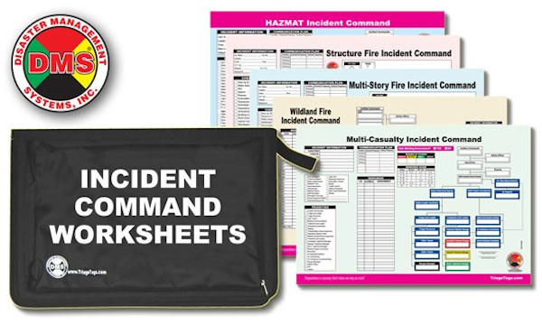 Multi-Hazard Incident Command Worksheet Kit DMS-05736