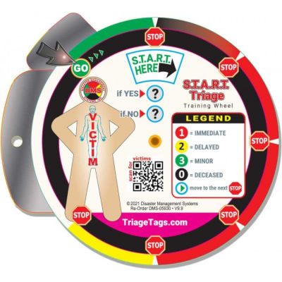 START Triage Training Wheel from Disaster Management Systems