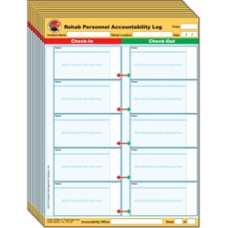 Fire REHAB Personnel Accountability Log Receipt Holder from Disaster Management Systems