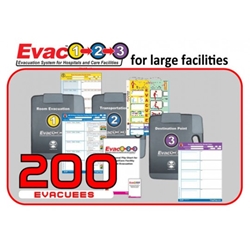 Evac123 Large Hospital/Facility Evacuation 200 Package from Disaster Management Systems