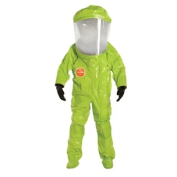 Tychem 10000 Level A Encapsulated Suit w/ Expanded Back, Front Entry TK554T  LY  00-M, TK554T  LY  00-L, TK554T  LY  00-XL, TK554T  LY  00-2X