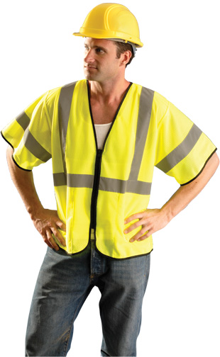 Value Mesh Safety Vest w/ Sleeves & Zip Front from Occunomix