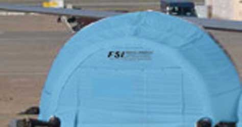 Unique Dome Shaped FSI DAT Series Pneumatic Shelter from FSI
