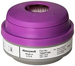 North Acid Gas Cartridge with P100 Particulate Filter, N-Series from Honeywell