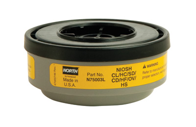 North Acid Gas and Organic Vapor Cartridge, N-Series from Honeywell