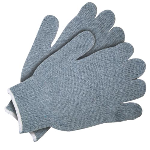 7 Gauge Heavy Weight Gray Cotton / Polyester Blend Glove from MCR Safety