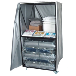Cart w/ 10 XH-3IV Cots from Blantex