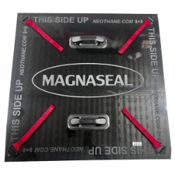MagnaSeal 36" x 36"  High Strength Leak Patch The MAGNASEAL Leak Patch is a high strength, magnetic, flexible urethane patch that is chemical resistant and can withstand a pressure of up to 30 pounds.