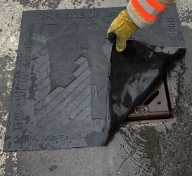 MagnaSeal Non-Magnetic Drain/Sewer Cover The MAGNASEAL Leak Patch is a high strength, magnetic, flexible urethane patch that is chemical resistant and can withstand a pressure of up to 30 pounds.