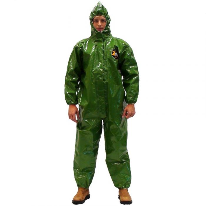 Zytron 400 Coverall w/ Hood, Elastic Wrists,& Sock Boots from Kappler