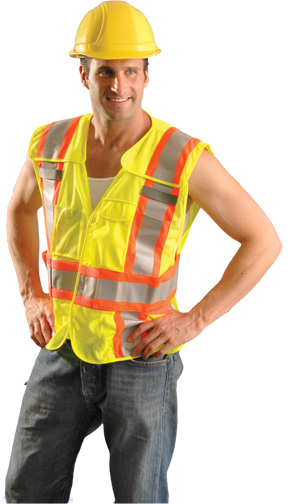 Mesh Two-Tone Expandable Vest from Occunomix