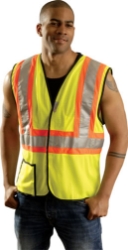 Premium Mesh Two Tone Vest from Occunomix