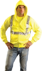 Classic Lightweight Hi-Viz Hoodie w/ Zipper from Occunomix