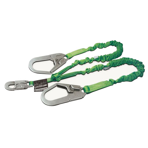 Manyard 2 Stretchable Shock-Absorbing Lanyard, Two Legs Rebar Hooks from Miller by Honeywell