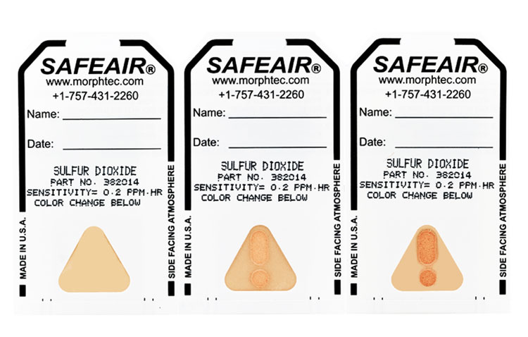 SafeAir Sulfur Dioxide Detection Badges from Morphix Technologies