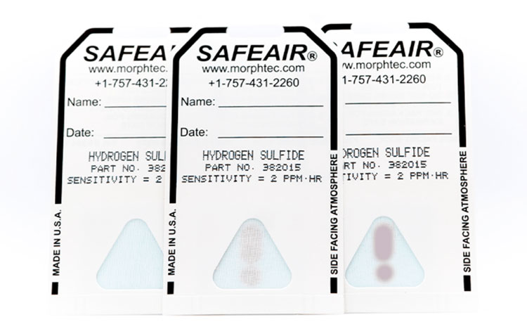 SafeAir Hydrogen Sulfide Detection Badges from Morphix Technologies