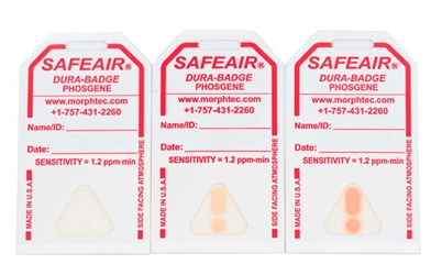 SafeAir Phosgene Dura Detection Badges 