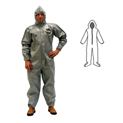 Zytron 200 Coverall w/ Hood, Boots, Elastic Wrists, Bound Seams from Kappler