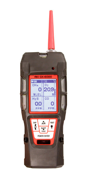 GX-6000 Six Sensor Sample Draw Gas Monitor from RKI Instruments
