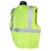 Economy Green Solid Class 2 Safety Vest With Zipper