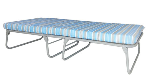 Oversized Steel Folding Bed w/ Foam Mat from Blantex