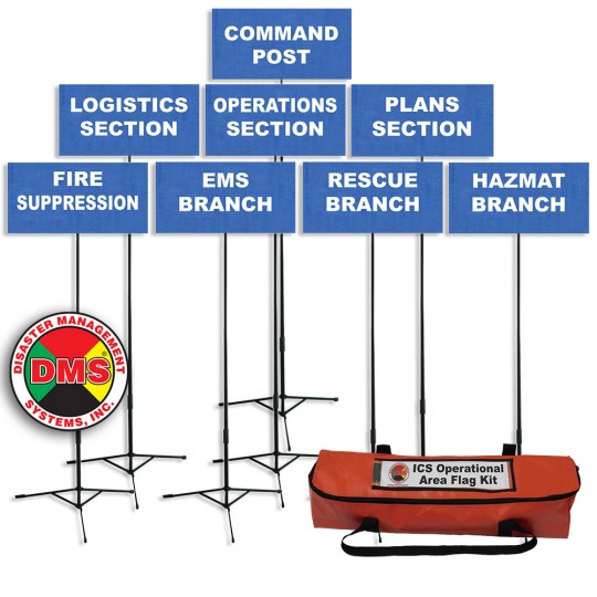 ICS Operational Area Flag Kit from Disaster Management Systems