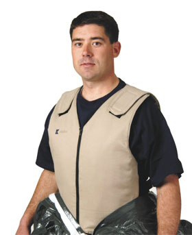 Banox FR Cotton Vest. 4 Cooling Packs Fit Into Pockets on Front & Back of Vest from Kappler