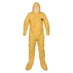 ChemMax 1 Coverall w/ Hood, Boots and Elastic Wrists from Lakeland Industries