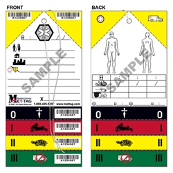 Medical Emergency Triage Tag from Mettag