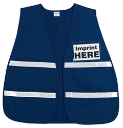 Non-ANSI Incident Command Vest w/ 1" Reflective Stripes from MCR Safety