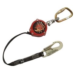 Scorpion Personal Fall Limiter w/ Steel Twist-Lock Carabiner and Swivel Shackle and Steel Locking Snap Hook from Miller by Honeywell