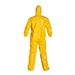 Tychem  2000 Coverall w/ Attached Hood & Socks - QC122T  YL  00