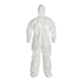 Tychem  4000 Coverall  w/ Hood, Elastic Wrists & Ankles - SL127T  WH  00
