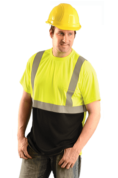 High Visibility Black Bottom T-Shirt from Occunomix